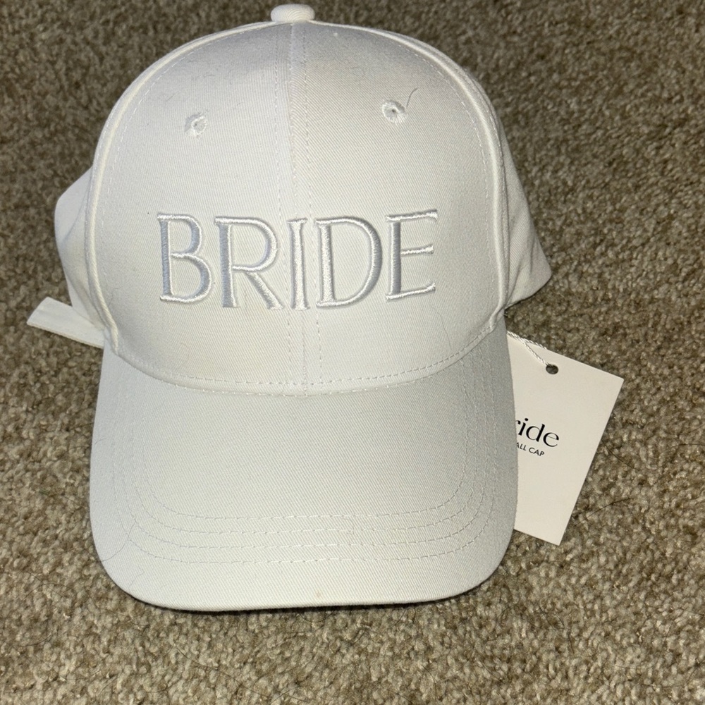 Bride White Baseball Cap